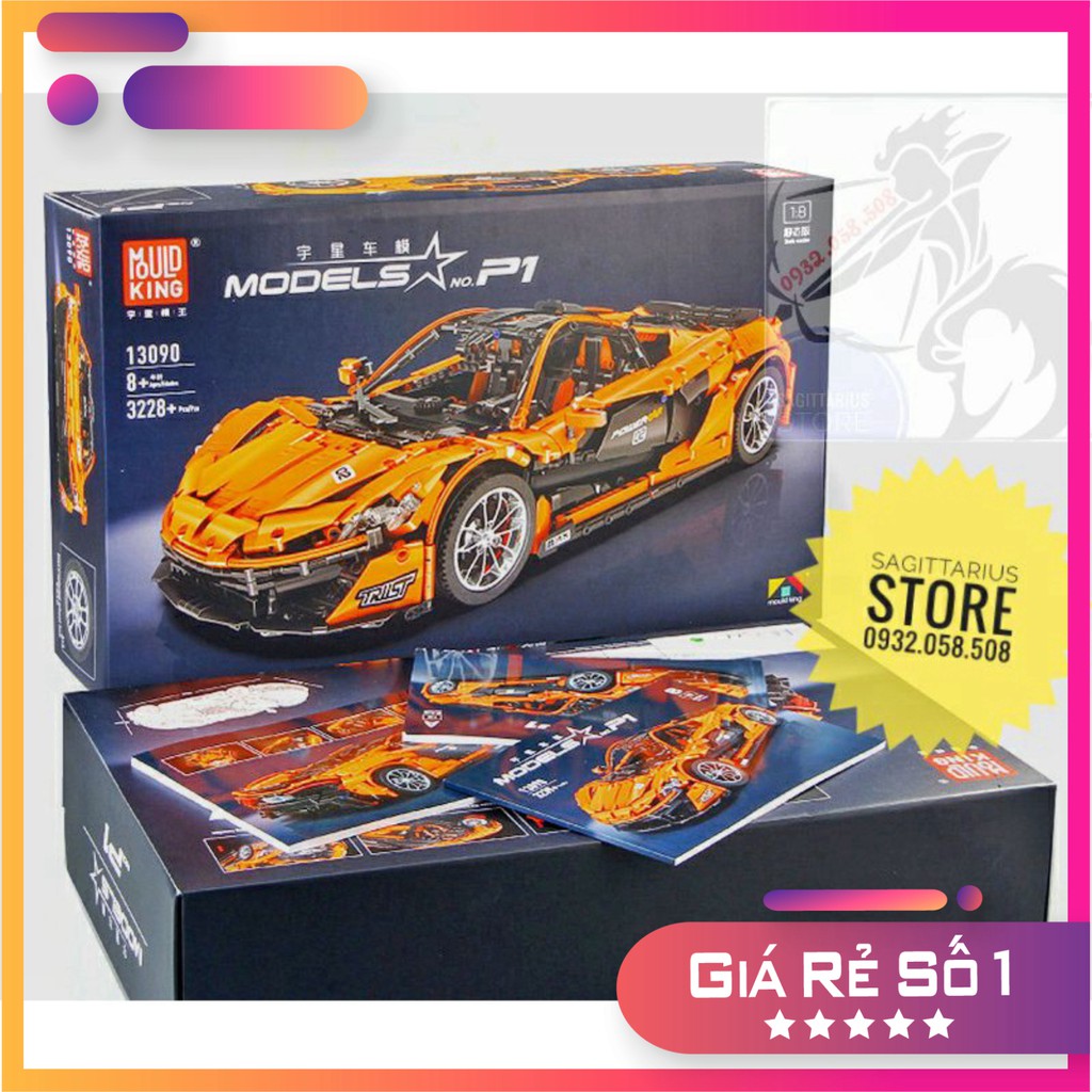 Lego Mouldking 13090 Lắp Ráp Siêu Xe - Suprer Cars McLaren P1 ( 3228 Mảnh - Có Remote điều khiển + B