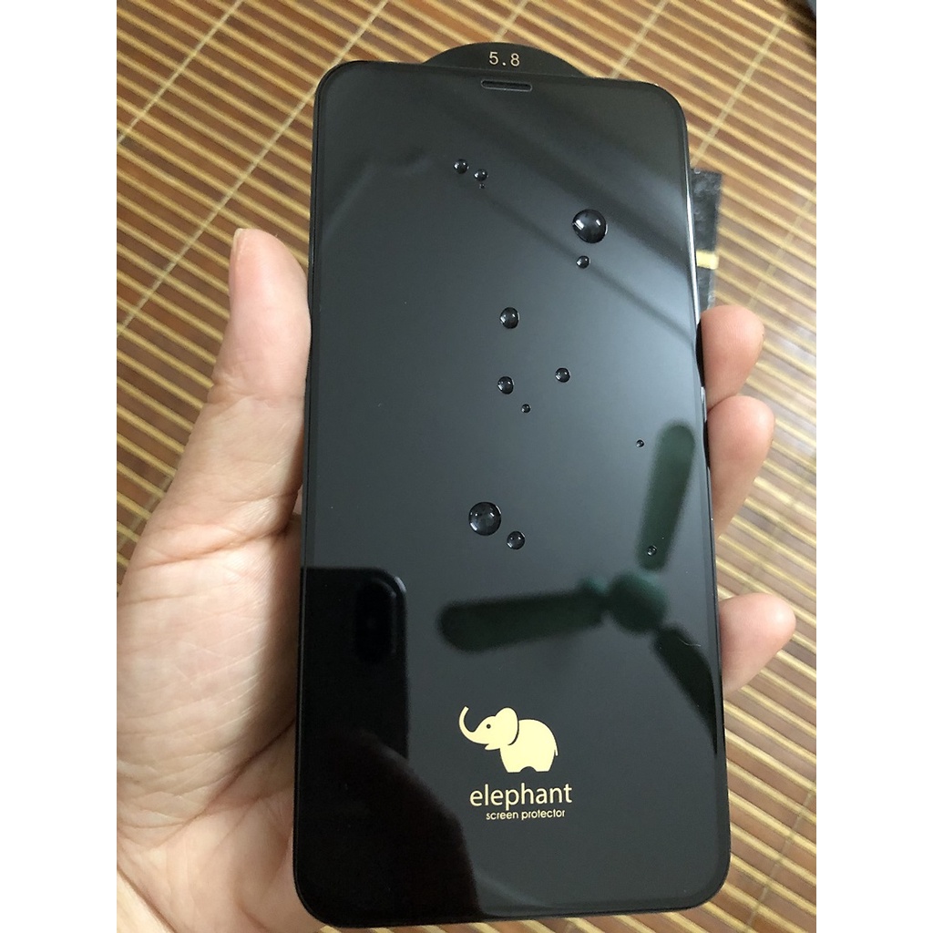 Cường Lực Full Viền Elephant (Con Voi) Cao Cấp 6/6plus/6s/6splus/7/7plus/8/8plus/x/xr/xs/11/12/13/pro/max/plus/promax
