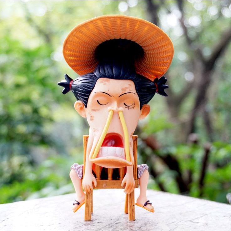 Mô hình One Piece Luffy / Zoro / Sanji Ngủ Gật hài hước, dùng để trang trí bàn làm việc, bàn học tập