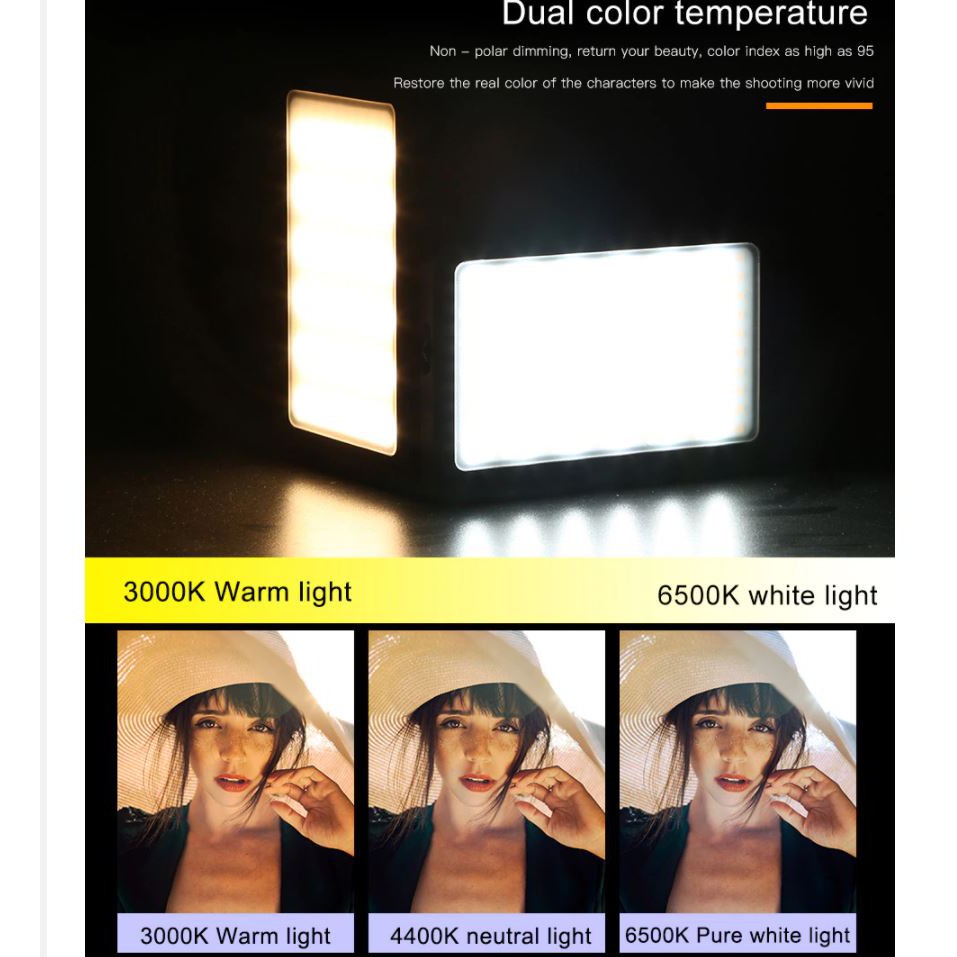 Đèn led quay phim – chụp ảnh MAMEN 120b tùy chỉnh nhiệt độ màu 3000-6500K (vỏ kim loại)