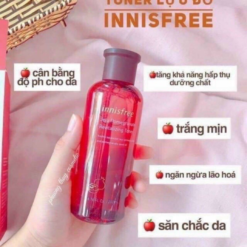 Nước hoa hồng Lựu đỏ Innisfree Jeju Pomegranate Revitalizing