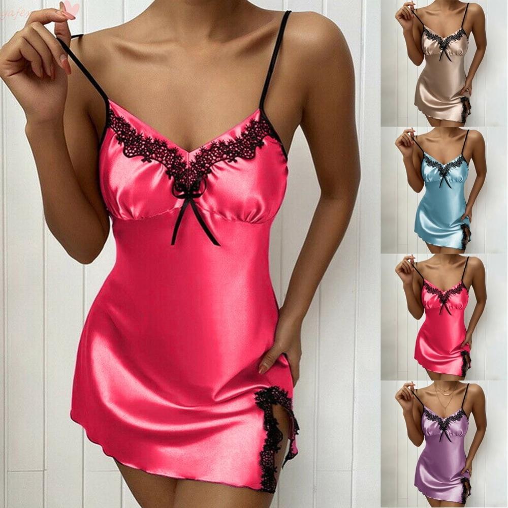 Đầm ngủ mềm mại phối ren thời trang cho nữ
 | BigBuy360 - bigbuy360.vn