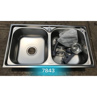 Chậu rửa bát INOX Korea- hai hố cân