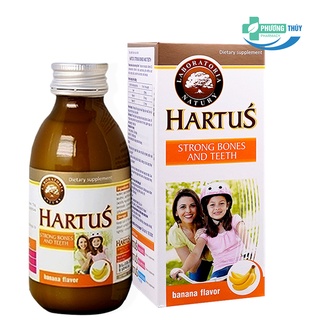 Bổ sung canxi hartus canxi, vitamin d3, vitamin k cho bé, chai 150ml