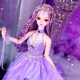 Công chúa bé gái Bao gồm quần áo Barbie Dream Fairy Series quà tặng Khớp búp bê cơ thể búp bê BJD Quà tặng sinh nhật 60cm