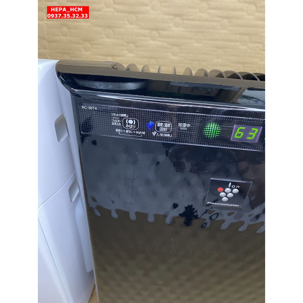 máy lọc kk kiêm bù ẩm SHARP 21m2 có màn hình hiển thị độ ẩm (kc-30t4)