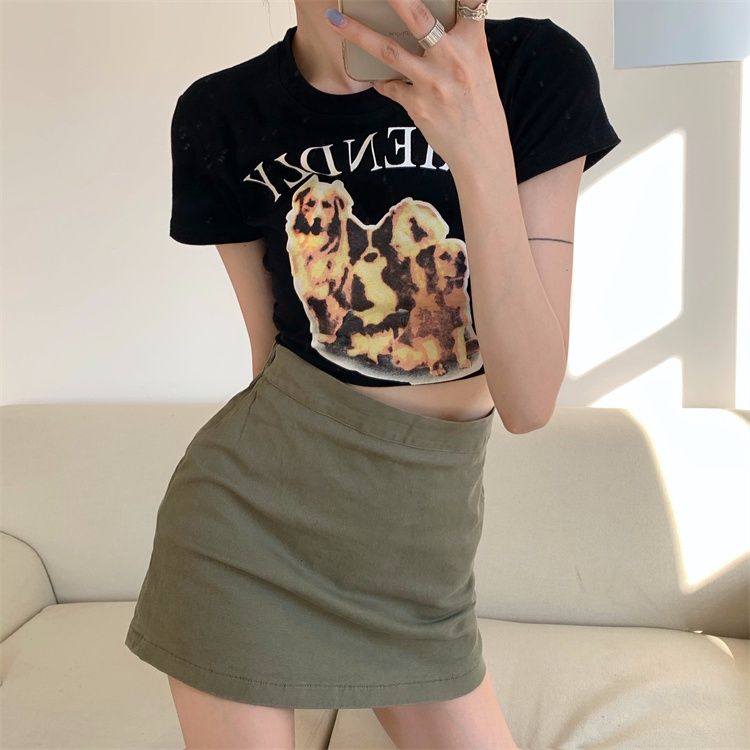 QADCOL Chân Chân Váy Ôm Phong Cách Hàn Quốc Xinh Xắn