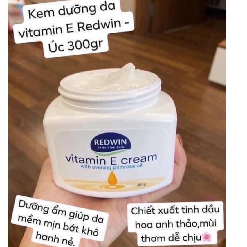 Kem dưỡng da chống khô nẻ REDWin Vitamin E Cream của Úc 300g