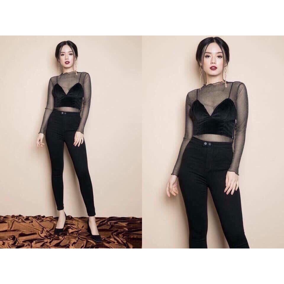 [A264] Croptop satin sexy cá tính | BigBuy360 - bigbuy360.vn