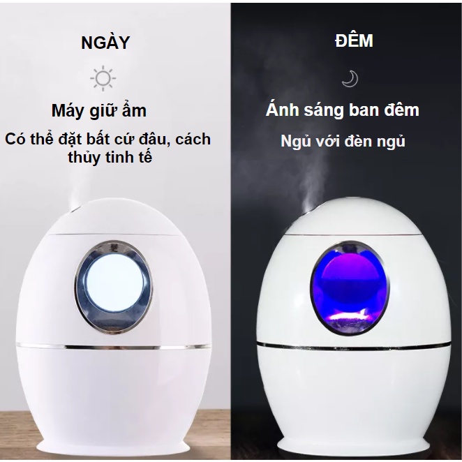 Máy Phun Sương Cân Bằng Độ Ẩm Phòng, Máy Xông Tinh Dầu, Khuếch Tán Tinh Dầu, Hoạt Động Êm Ái, Lọc Không Khí