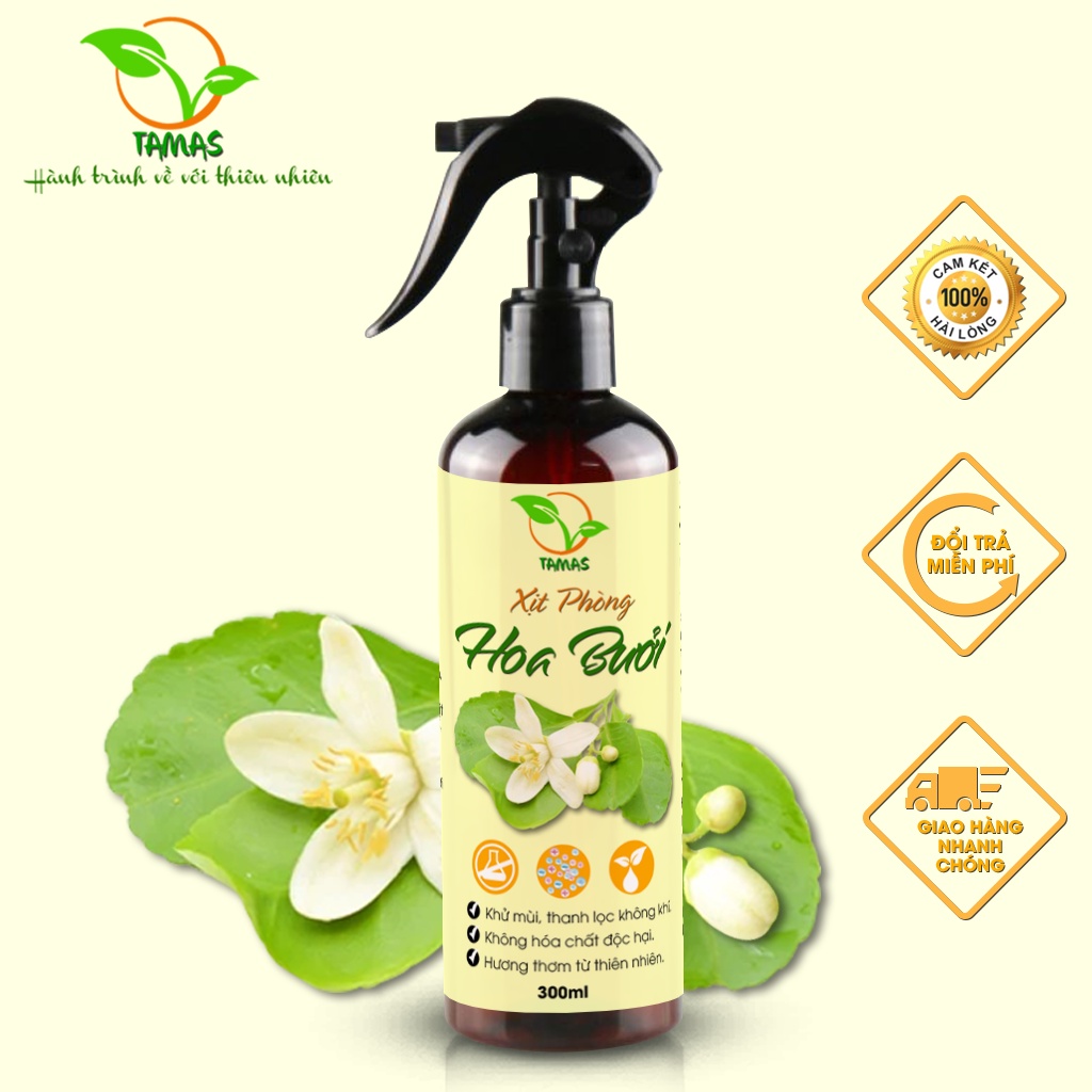 Xịt Thơm Phòng Hương Hoa Bưởi 50ml-300ml TAMAS, Khử Mùi, Làm Thơm Phòng, Xua Đuổi Côn Trùng