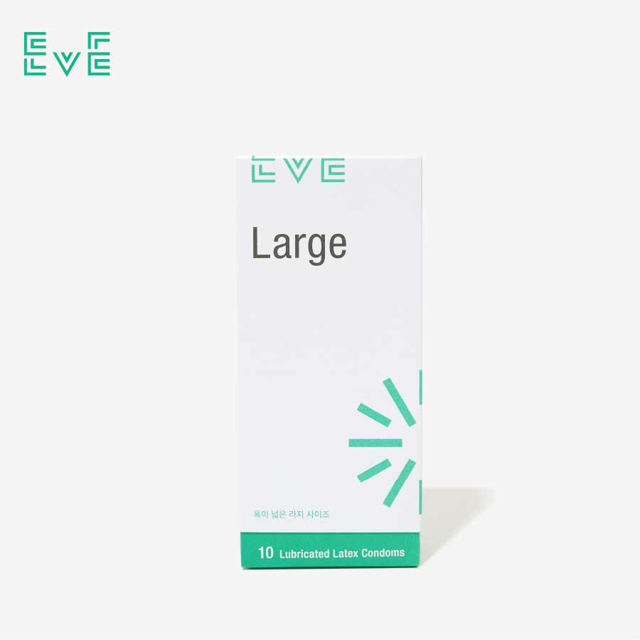 Bao cao su EVE Large l size lớn l không lo lắng về size l đầy gel bôi trơn