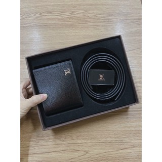 Set thắt lưng ví da QCCC