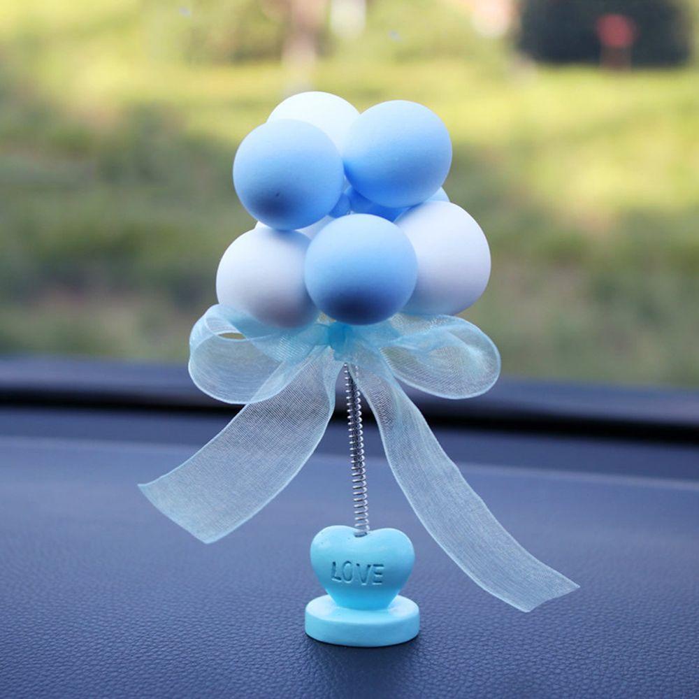 Rebuy1 Bộ Phụ Kiện Trang Trí Xe Hơi Bảng Số Điện Thoại Di Động Đầu Lắc Bong Bóng Thiết Kế Số Điện Thoại Di Động