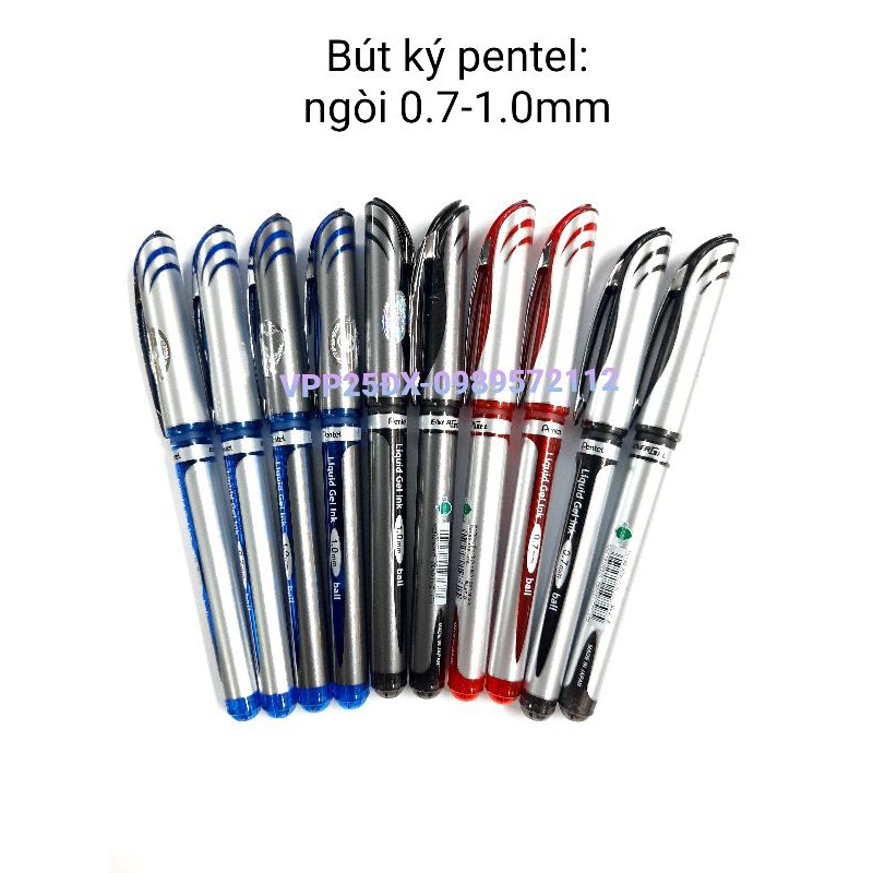 Bút ký gel pentel,ruột bút BL57-0.7mm và BL60-1.0.