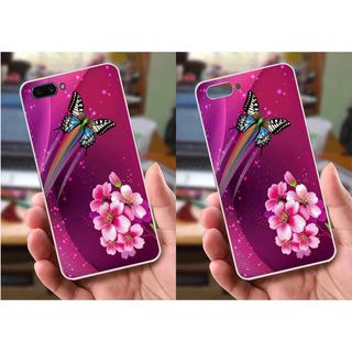 Ốp lưng Oppo A3s (dẻo viền trắng trong) - Hoa Cỏ Mùa Xuân