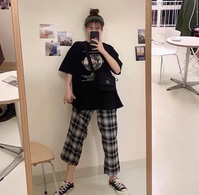 [ Có Ảnh Thật ] Áo thun unisex tay lỡ form rộng - phông trái đất | BigBuy360 - bigbuy360.vn