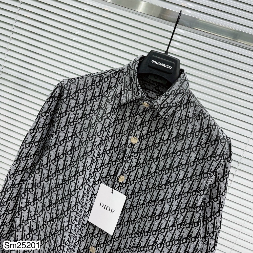 Áo sơ mi nam Dior vải dệt cao cấp_Áo sơ mi nam Dior cao cấp