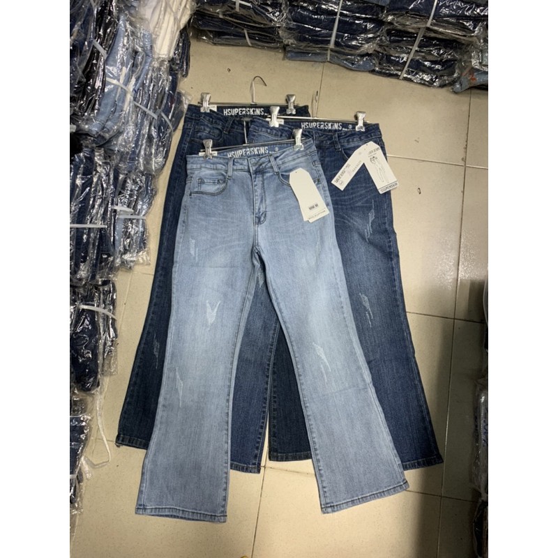 Quần ống loe lở 9 tấc