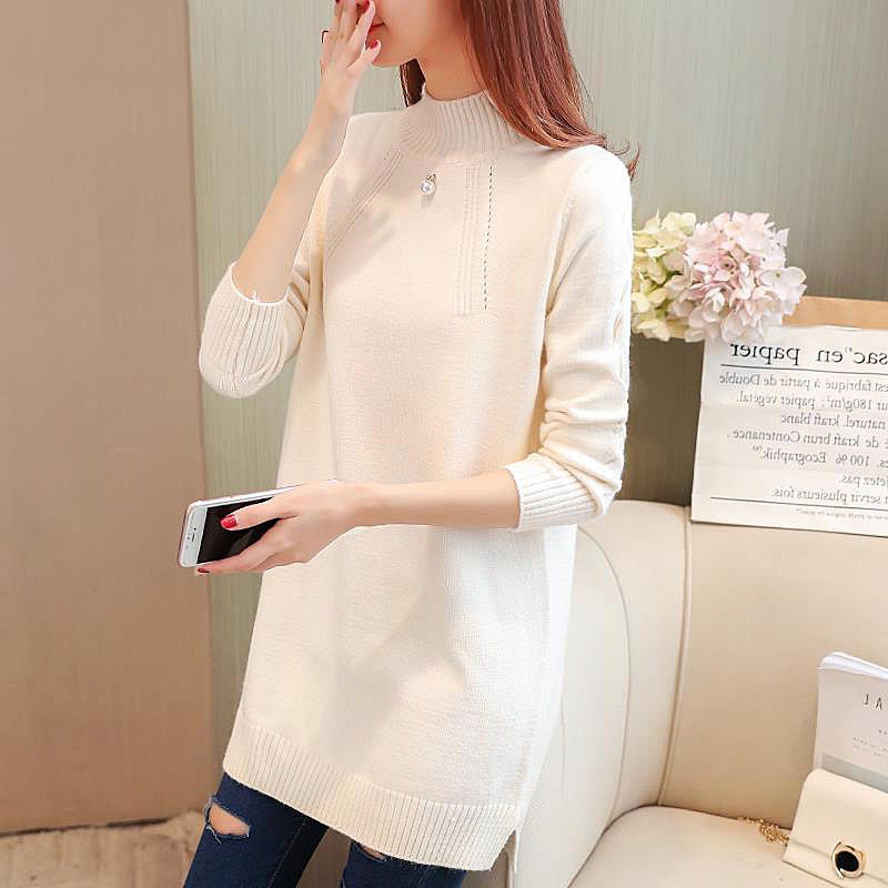 Áo len nữ hàn quốc from rộng cổ tròn dài tay chất đẹp ALD002 | BigBuy360 - bigbuy360.vn