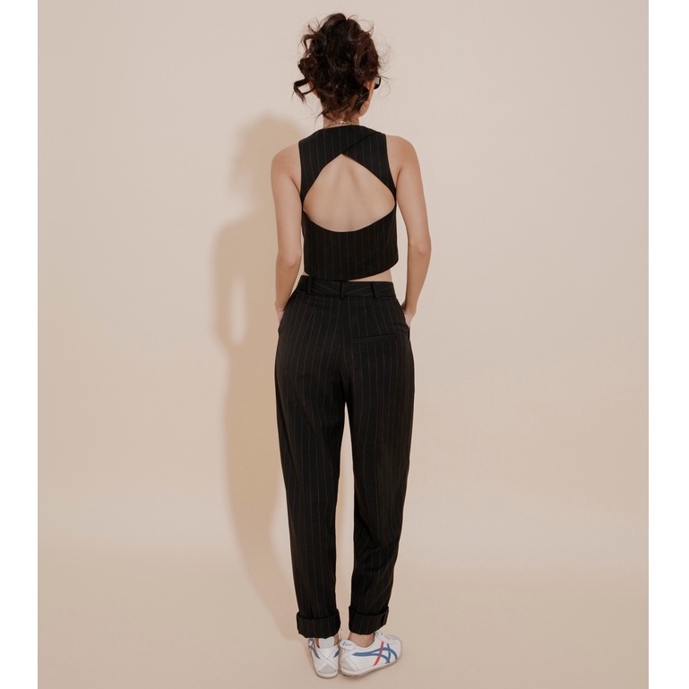Áo gile Fabric Holic họa tiết sọc
