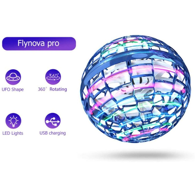 Con Quay UFO Đồ Chơi Có Đèn An Toàn Dành Cho Trẻ Em Và Người Lớn
