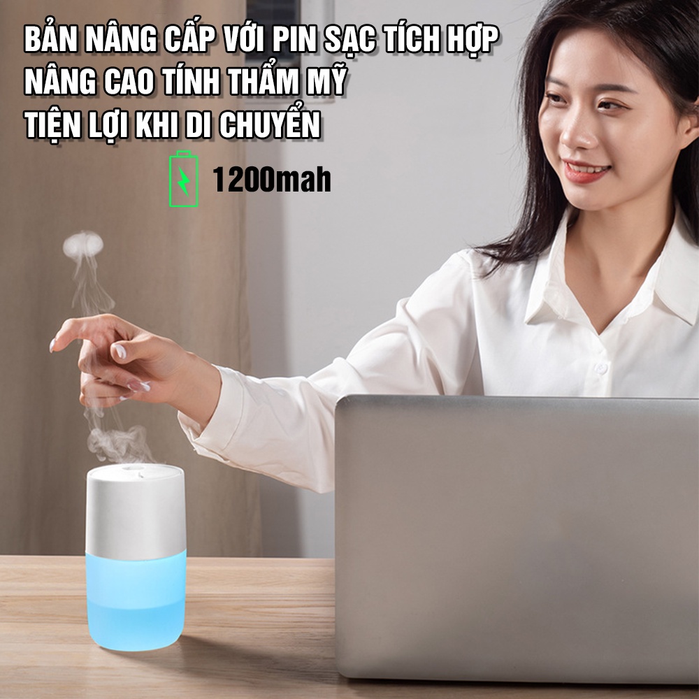 Máy phun sương hình sứa khuếch tán tinh dầu tạo ẩm khử mùi jellyfish elf độc đáo sáng tạo thông minh - BINGO STORE
