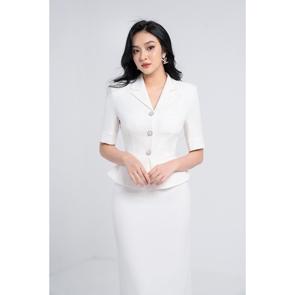 Set Vest nữ ngắn tay thời trang công sở VENUS