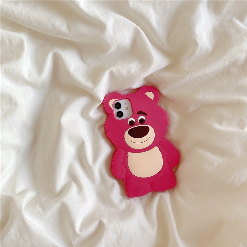 OPPO Ốp losto gấu dâu OPPO A91 A31 A9 2020 A5 2020 F11 F9 A7 A5s A3s F5 F3 A3 F1s A57 A39 A83 R17 R15 R9s