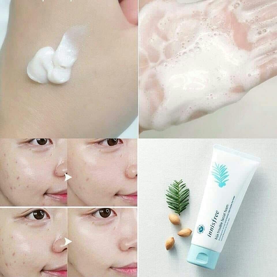 Sữa Rửa Mặt Giảm Mụn Innisfree Jeju Bija Trouble Facial Foam | BigBuy360 - bigbuy360.vn