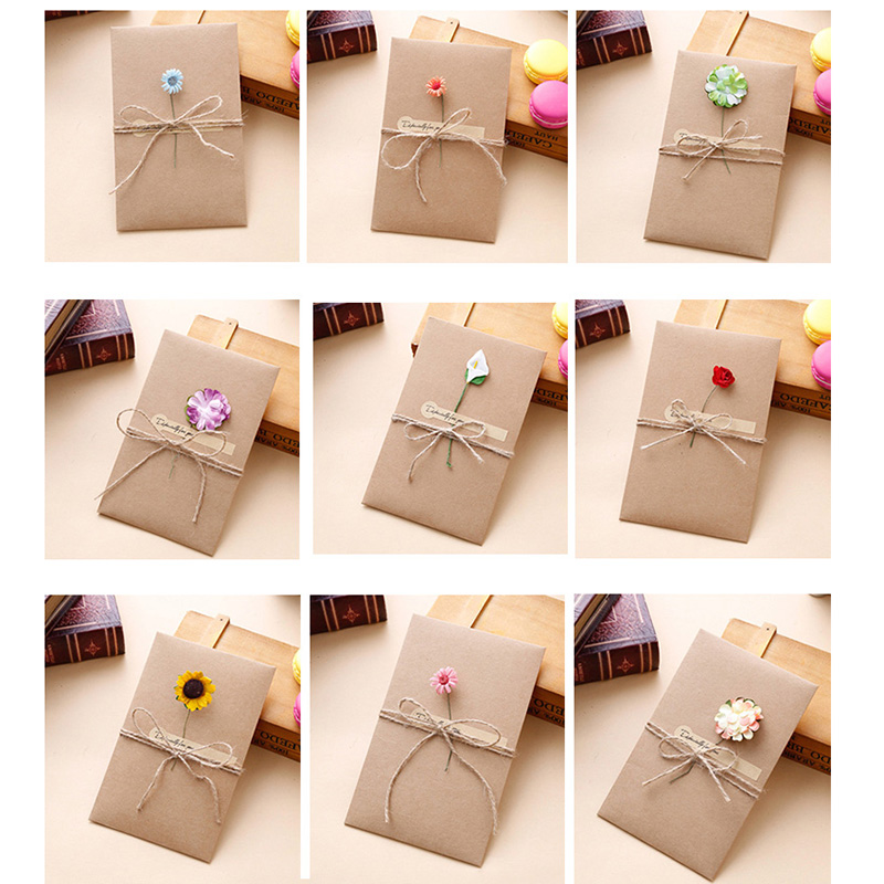 Thiệp Giáng Sinh Hoa 3d Kèm Phong Bì Thiết Kế Xinh Xắn