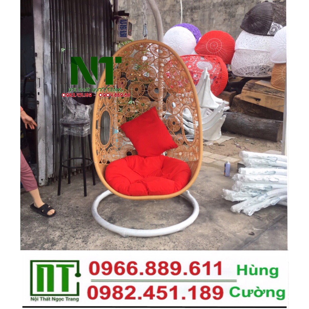 [ SALE ] Xích đu mây nhựa thanh lý,ghế sân vườn thanh lý