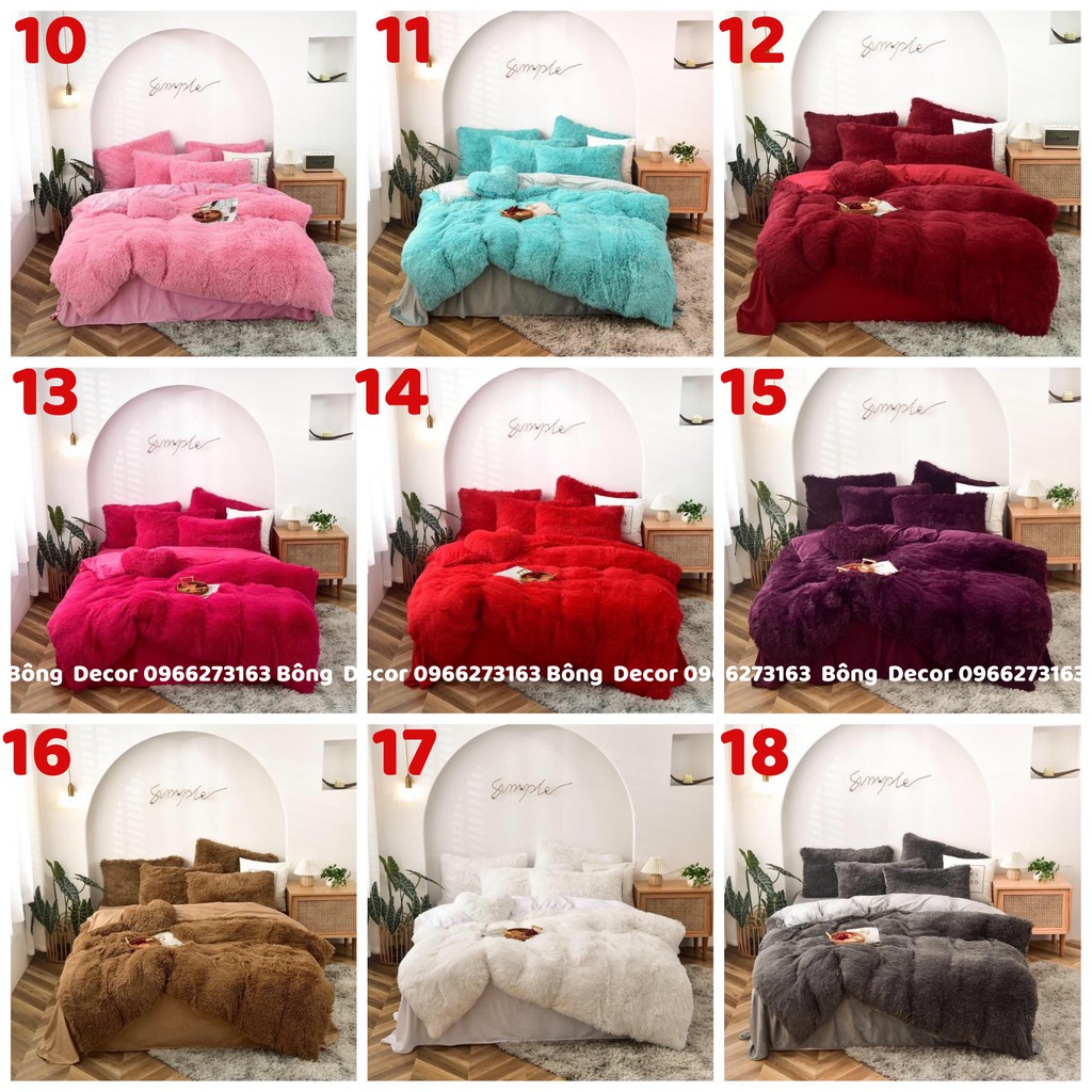 Bộ Chăn Ga Gối Nỉ Nhung Lông Cao Cấp Loại 1