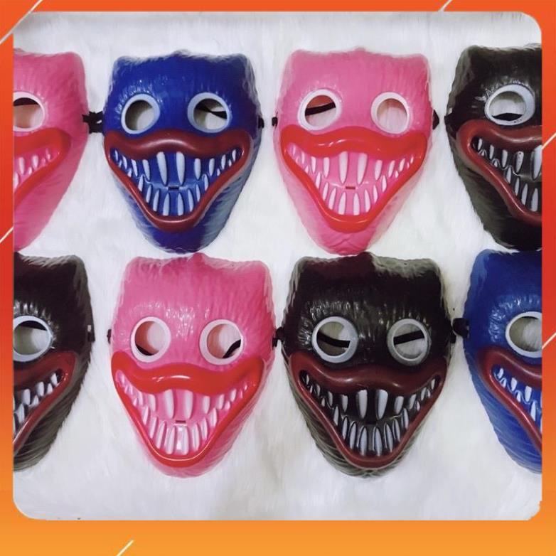 Mặt nạ Huggy Wuggy bằng nhựa- Đồ chơi hoá trang Halloween