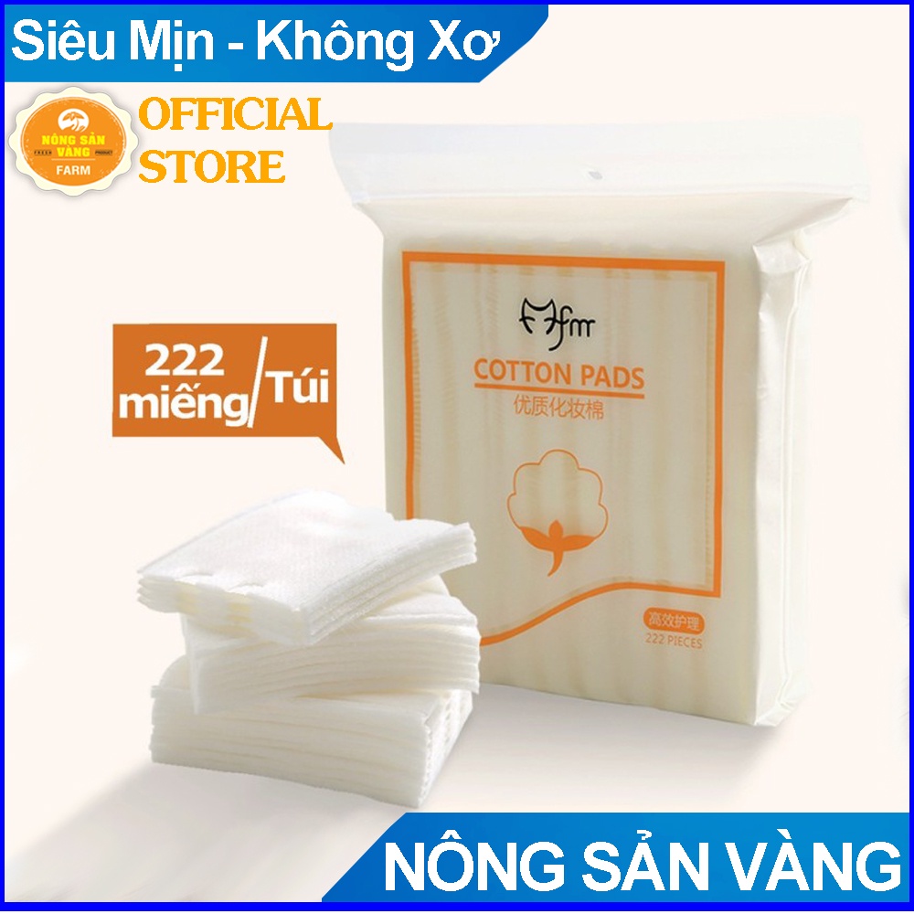 Bông tẩy trang 222 miếng Cotton Pads không bị xù lông Hàng Nội Địa Trung