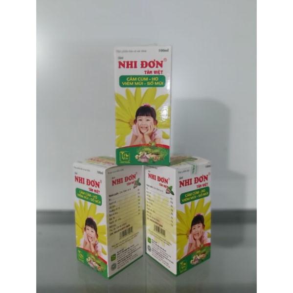 Siro NHI ĐƠN TÂM VIỆT 100ml - Giúp bổ phế, giảm ho, long đờm, giảm cảm cúm