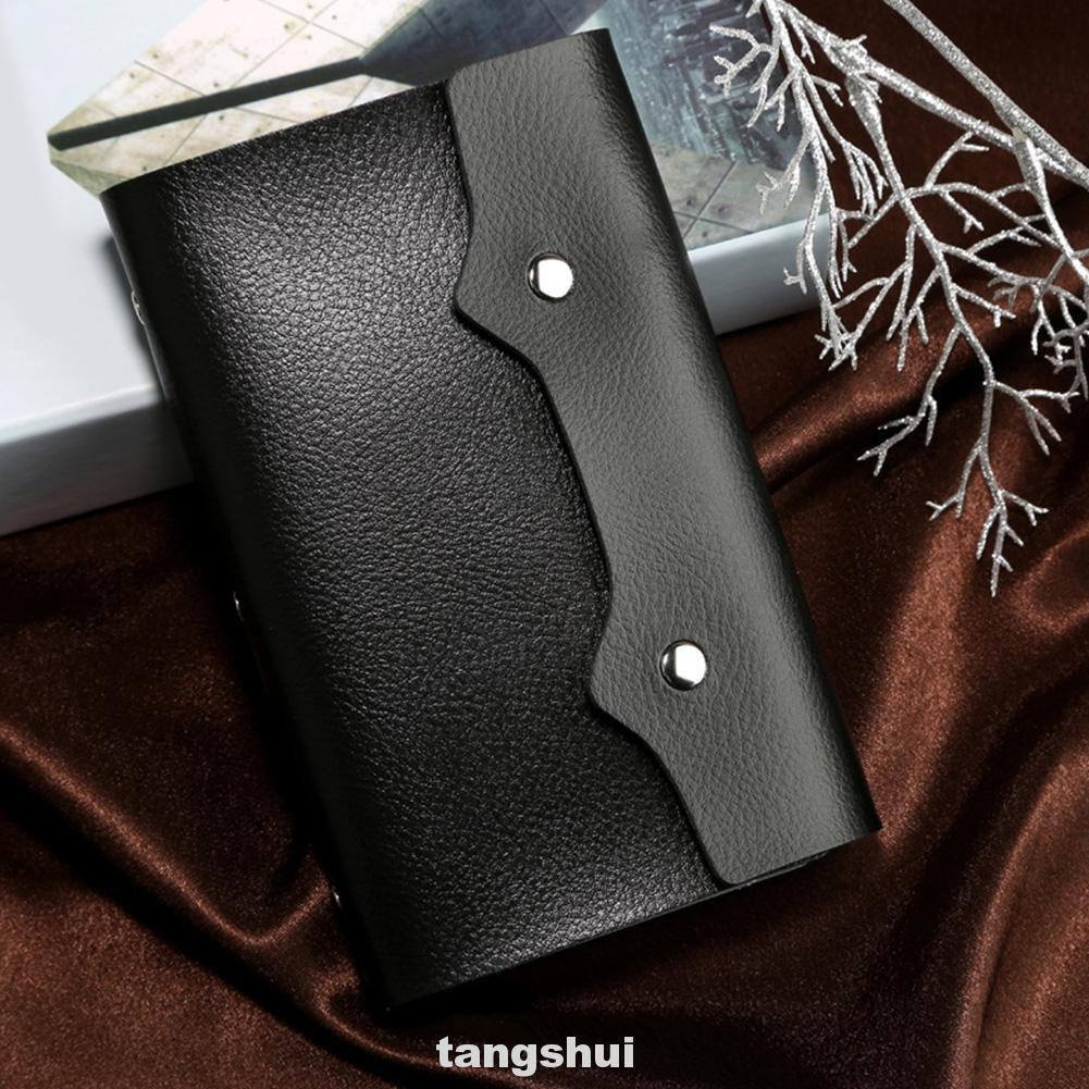 Túi Đựng Thẻ 108 Ngăn Bằng Da Pu Màu Trơn | BigBuy360 - bigbuy360.vn