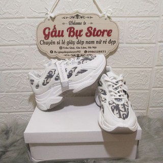 Giày Sneaker Nữ Hoạ Tiết Chìm Hot Hit