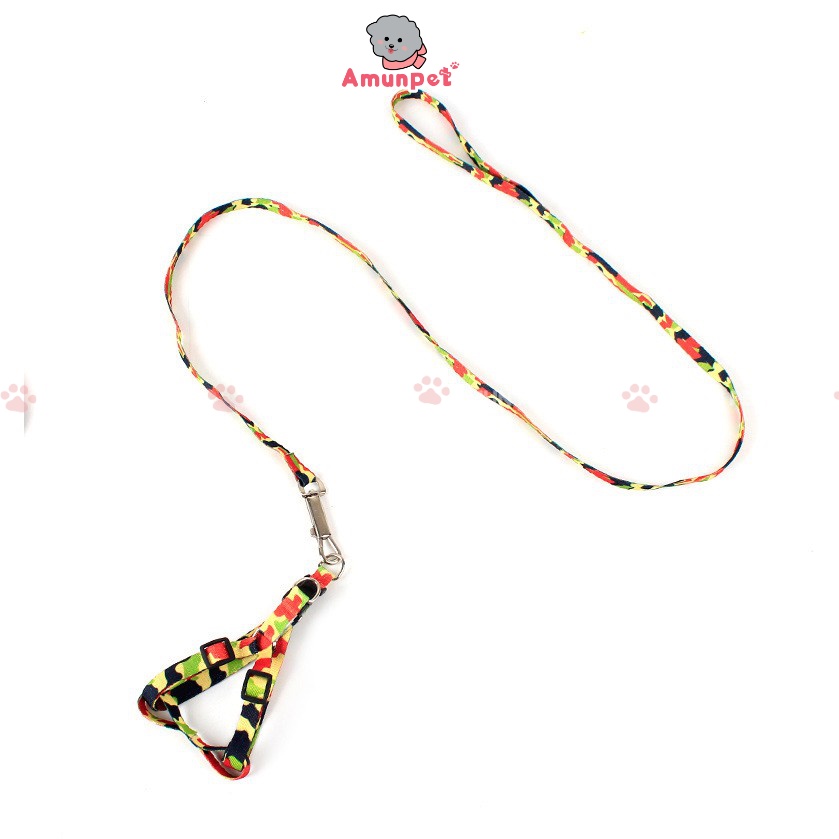 Dây Dắt Chó Mèo Đi Dạo Dễ Thương Mẫu Dây Dắt Dạng Yếm Cho Thú Cưng Giá Rẻ Amun Pet