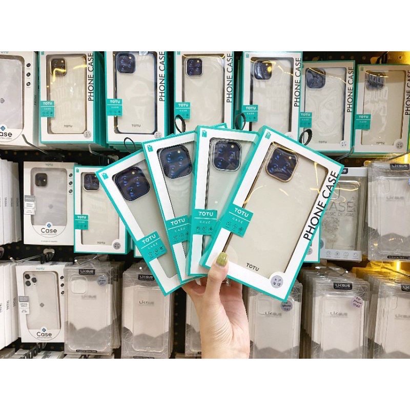 Ốp lưng Totu nhám viền màu cho iPhone 12, 12 Pro, 12 Pro max chống Vân tay siêu đẹp