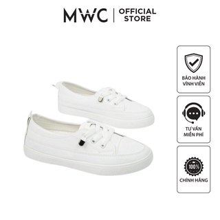 Giày Thể Thao Nữ Thời Trang MWC Chất Liệu Da Cao Cấp 2 Màu Trắng Kem Thời Trang Mùa Hè Siêu Hot NUTT- 0546