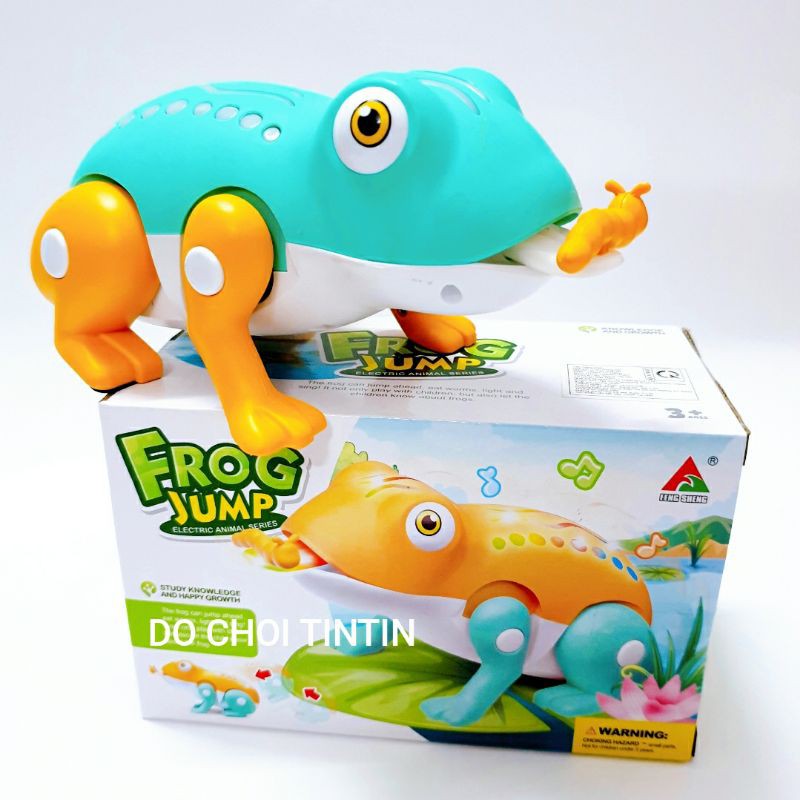 [HÀNG XỊN-Đèn-Nhạc-Nhảy] Đồ chơi ếch cốm nhảy theo nhạc siêu dễ thương
