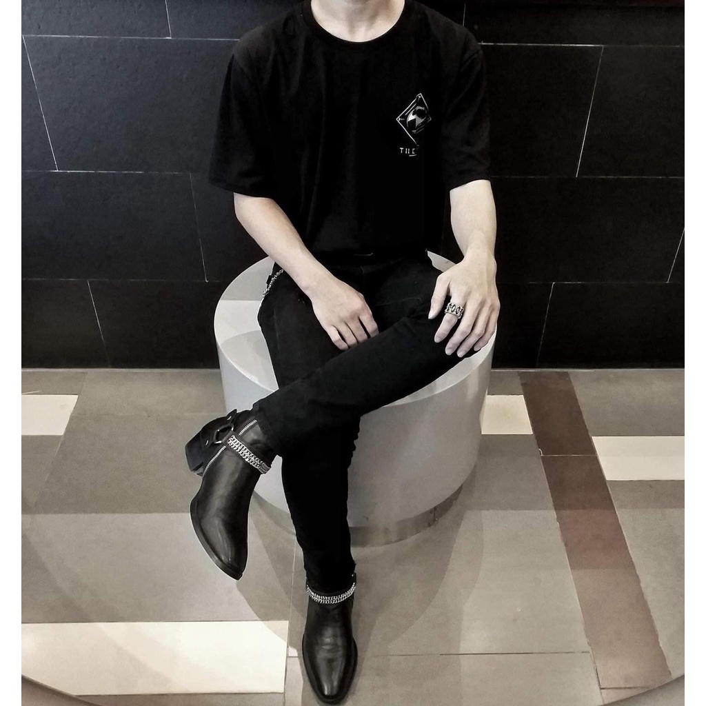 Giày Harness boots thời trang chất liệu da bò đế gỗ độn 4.5cm | BigBuy360 - bigbuy360.vn