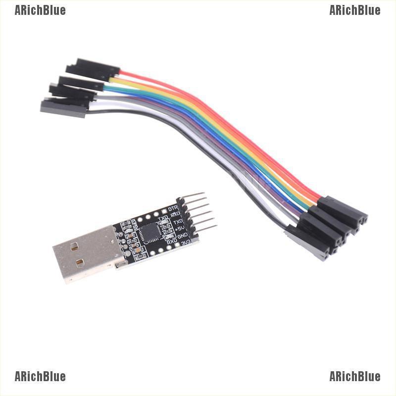 Mô Đun Chuyển Đổi Usb 2.0 Sang Ttl Uart 6pin Cp2102 + Dây Cáp