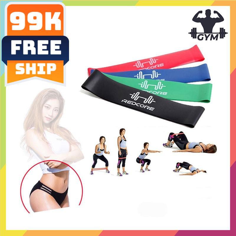 FLASH SALE🎁 Dây tập mông miniband-Dây tập gym REDCORE-giảm cân tốt-freeship 50k-giá rẻ vô địch-hà nội & tphcm