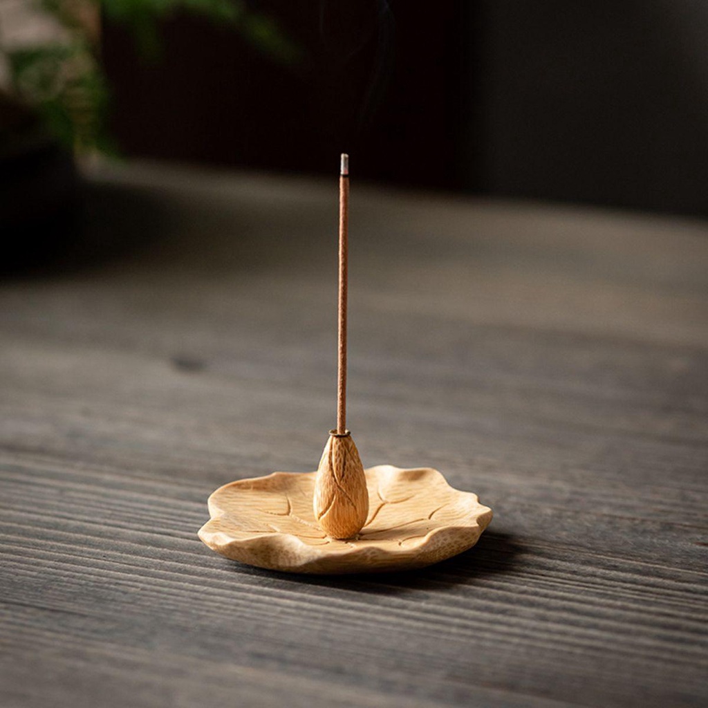 YIYU Giá Đỡ Nhang Bằng Gỗ Tre Tự Nhiên Phong Cách Nhật Bản