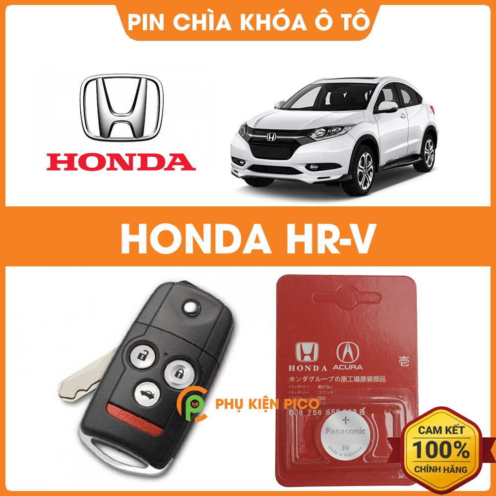 Pin chìa khóa ô tô Honda HRV chính hãng Honda sản xuất tại Indonesia 3V Panasonic