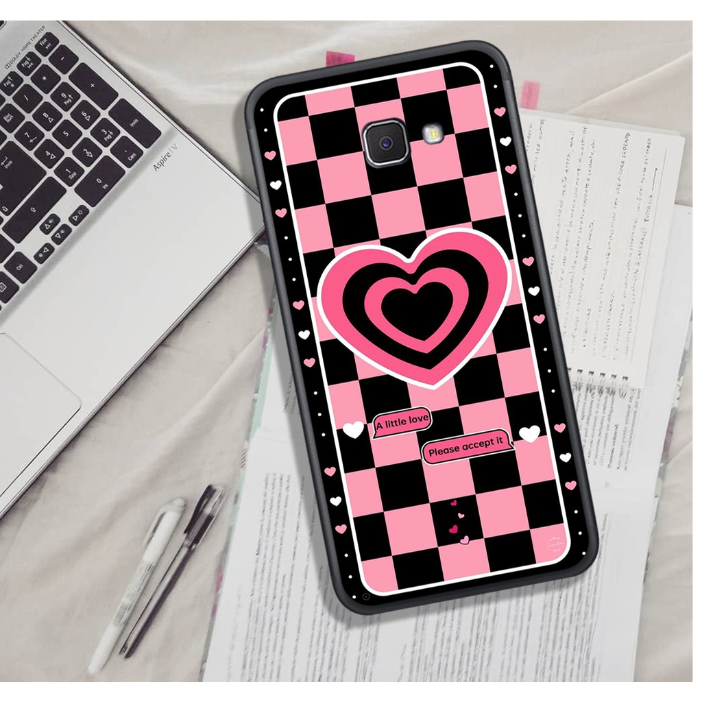 Ốp Lưng Samsung A3 2016 - A5 2016 - A7 2016 - A3 2017 - A5 2017 - A7 2017 , In Hình &quot;Black Heart&quot; Phong Cách Đẹp.