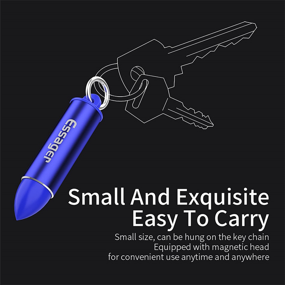 Hộp Lỗ Cắm Essager Bằng Kim Loại Từ Tính Dễ Mang Theo Dùng Cho Đầu Nối Cáp Sạc Từ Tính Micro USB Type C