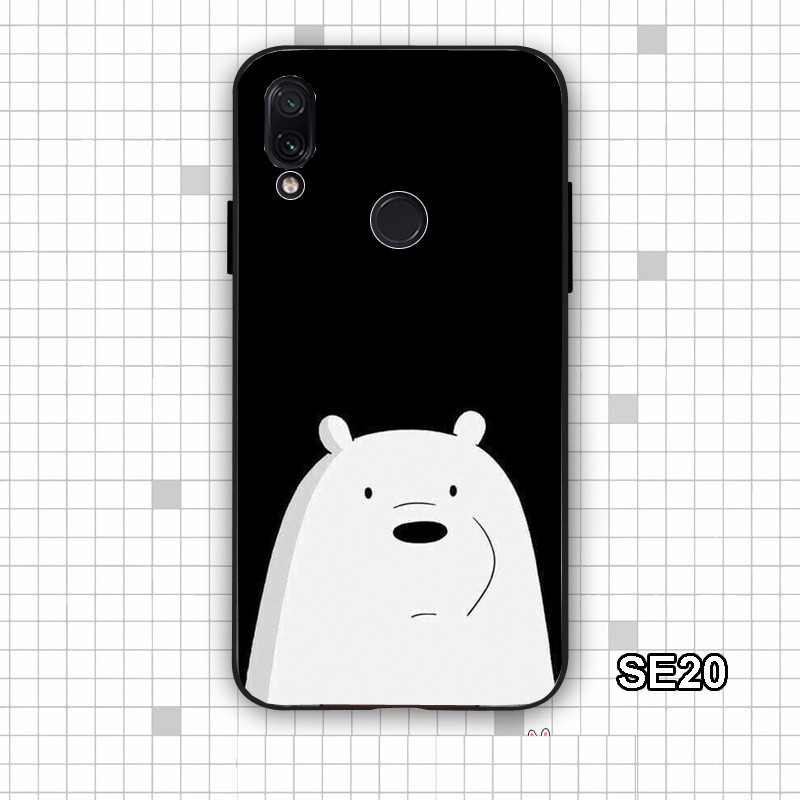 Ốp lưng Xiaomi Redmi Note 7 - Redmi 7 in hinh We Bare Bears đáng yêu